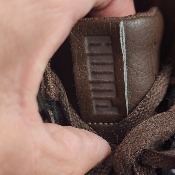 Puma High Top Sneakers Mens Size 11 Brown Leather Strap Lace Up Casual Shoes main image 15